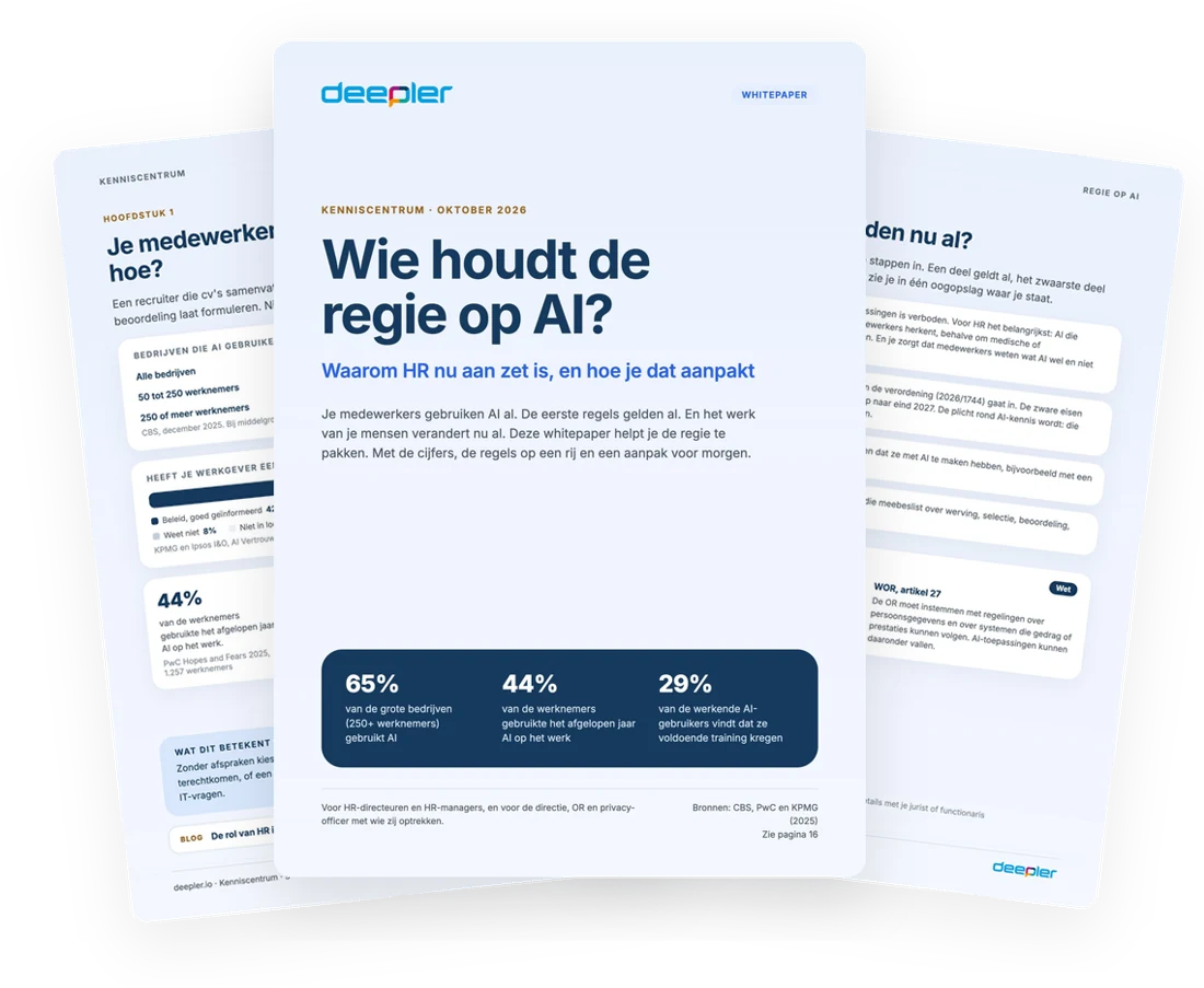 Preview van de whitepaper Wie houdt de regie op AI?