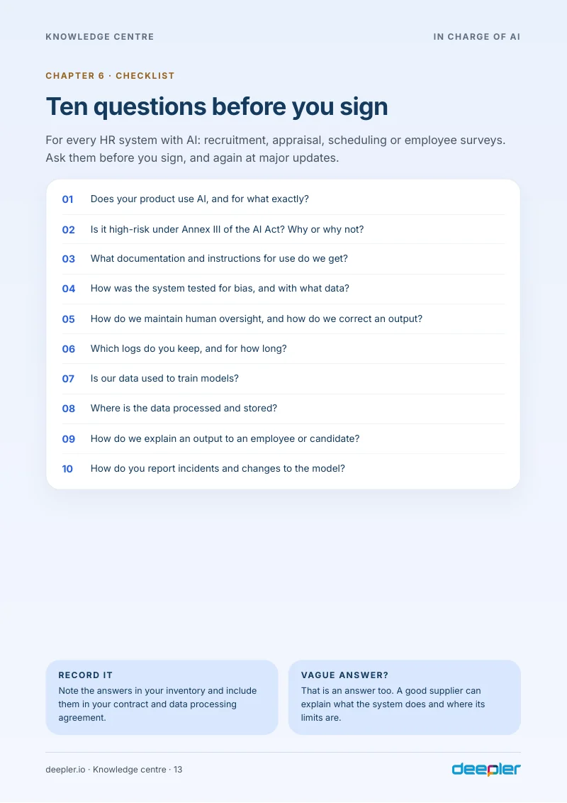Page from the white paper: Ten questions before you sign