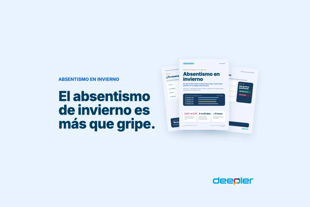 Cabecera del blog de Deepler con el texto: El absentismo de invierno es más que gripe