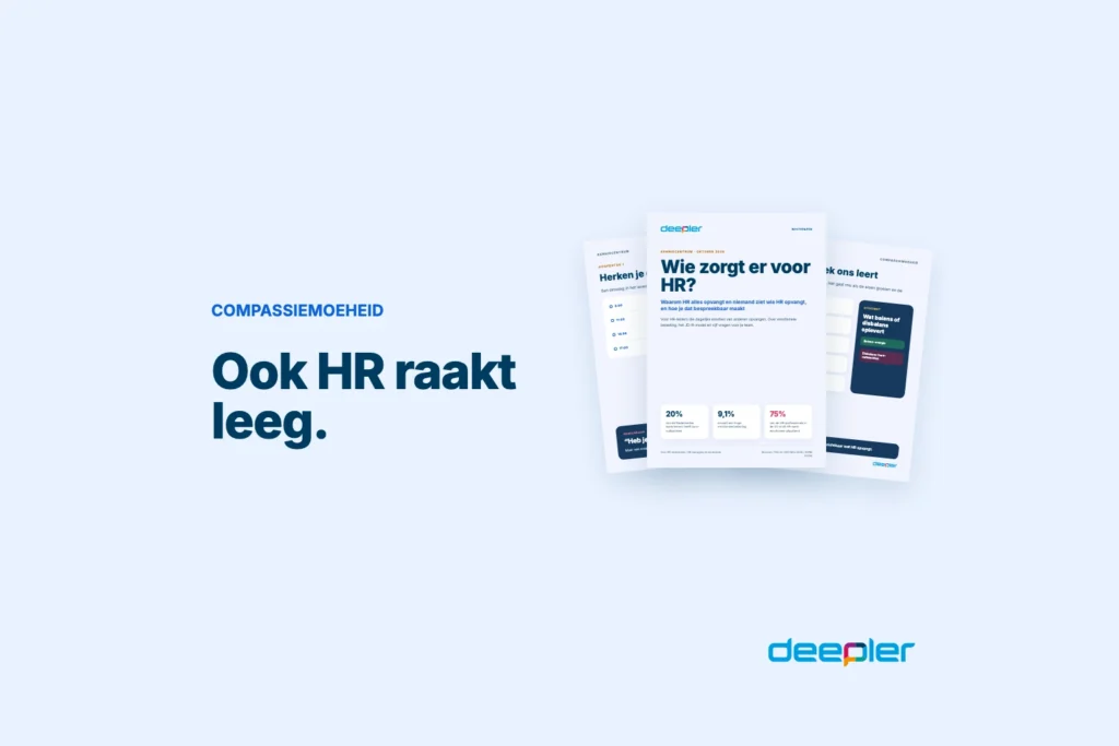 Deepler-header met de tekst: Ook HR raakt leeg.