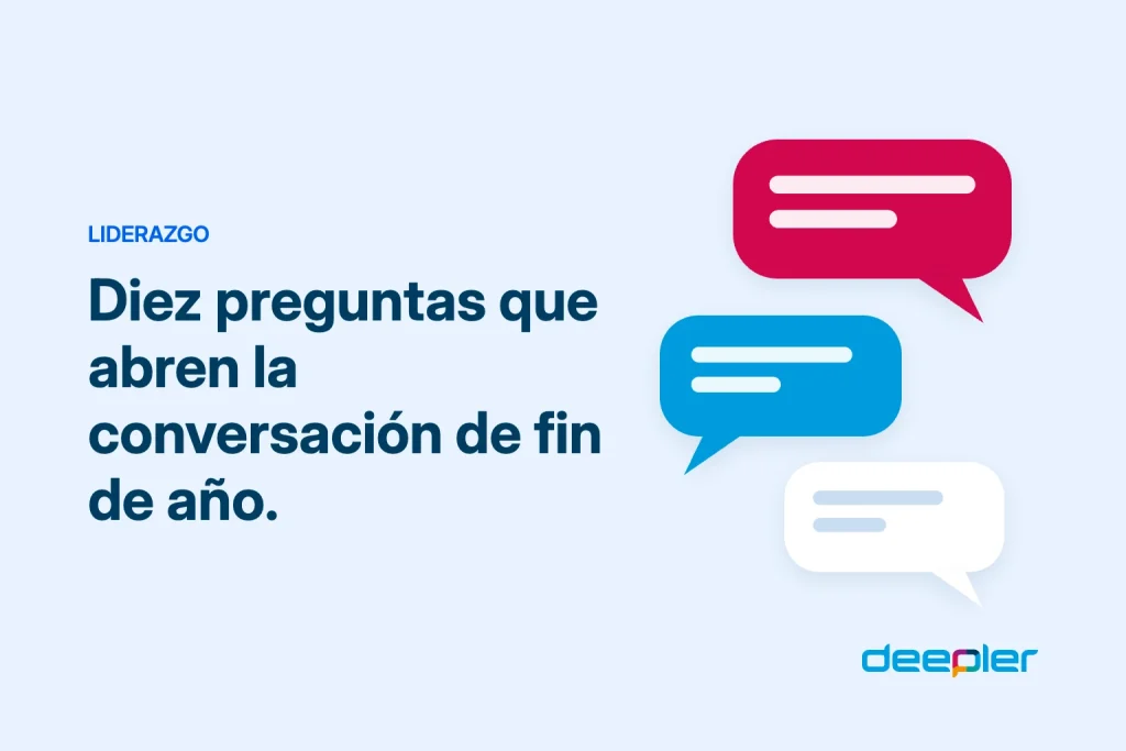 Cabecera del blog de Deepler con el texto: Diez preguntas que abren la conversación de fin de año