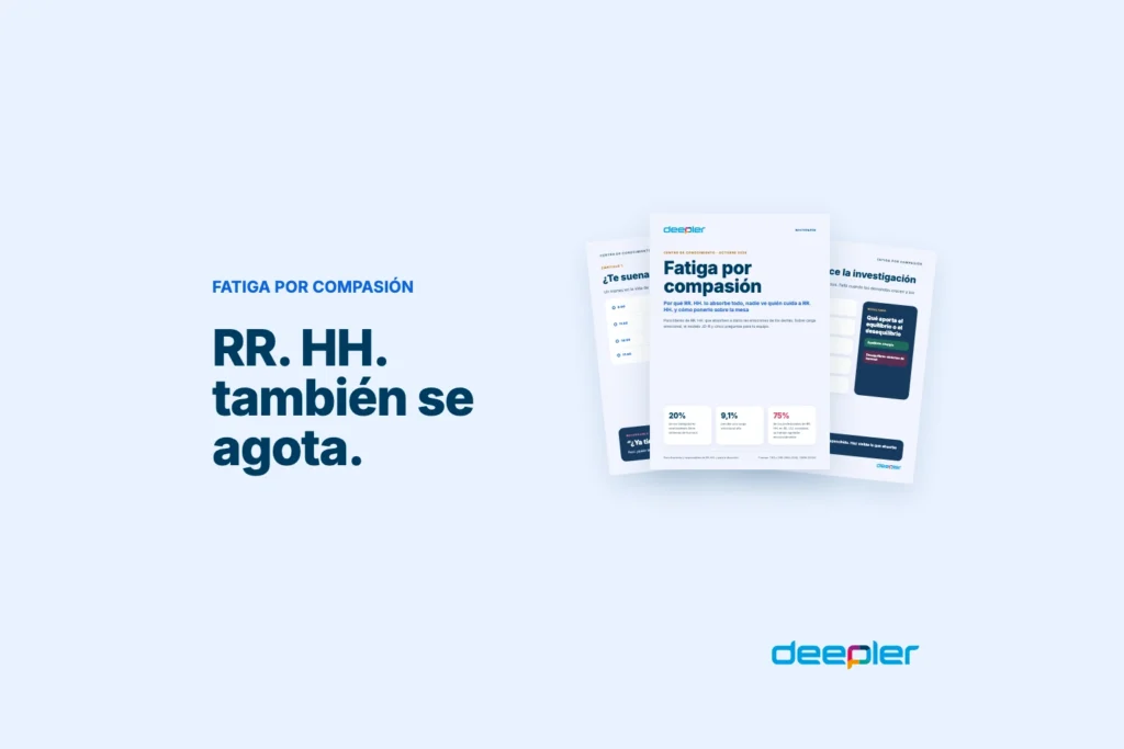 Cabecera del blog de Deepler con el texto: RR. HH. también se agota.