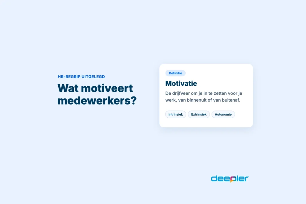 Wat motiveert medewerkers?