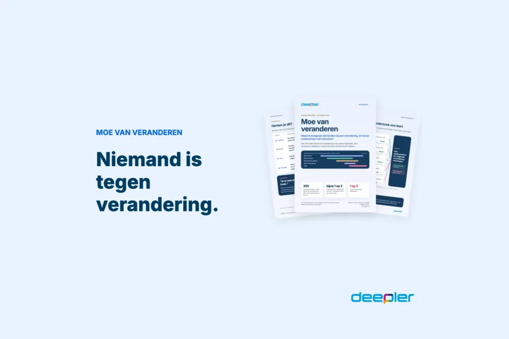 Niemand is tegen verandering. | Moe van veranderen