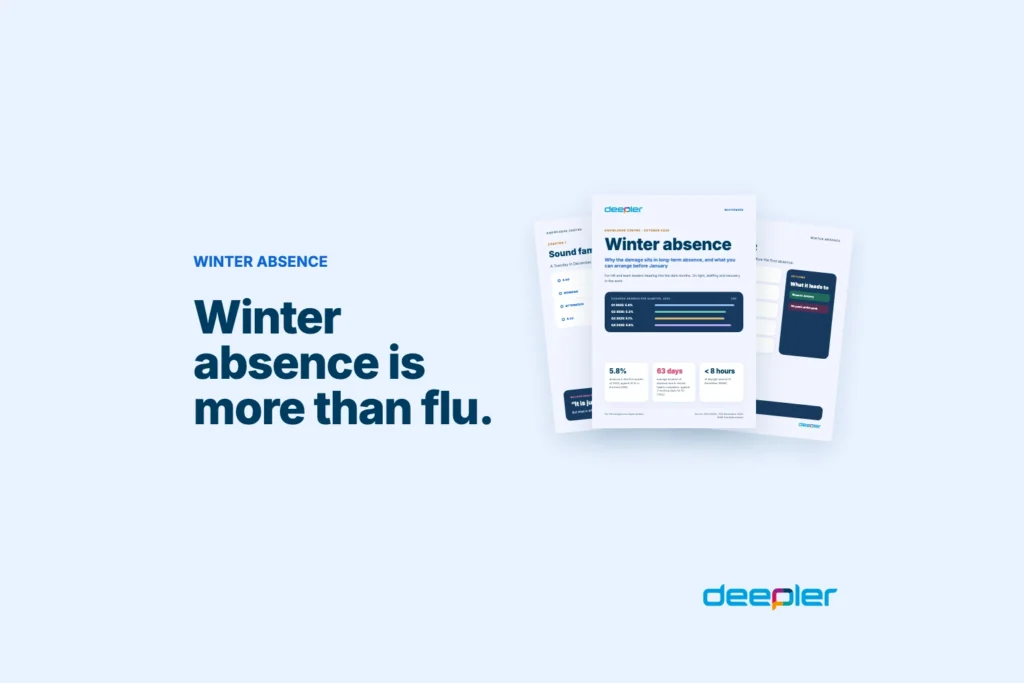 Deepler blog header with the text: Winter absence is more than flu